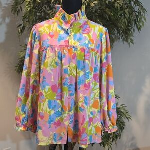 🔥🔥Crosby By Mollie Burch-Worth Floral Blouse